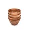 Acacia Wood Bowl Sets of 4 for Kitchen Meal Party and Nuts, Candy, Appetizer, Snacks, Olive (4.5" x 4.5" x 2.5")